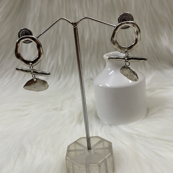 Antique drop silver earrings | NWT - Picture 3 of 16